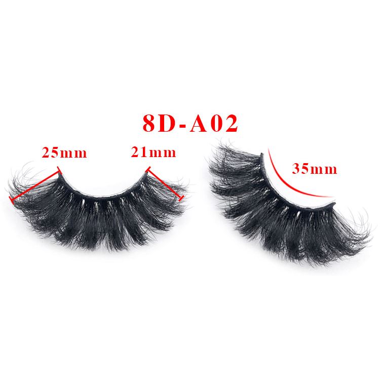 8D Eye End Colorful Fried Hair Thick Exaggerated False Eyelashes