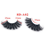 8D Eye End Colorful Fried Hair Thick Exaggerated False Eyelashes