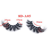 8D Eye End Colorful Fried Hair Thick Exaggerated False Eyelashes