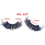 8D Eye End Colorful Fried Hair Thick Exaggerated False Eyelashes