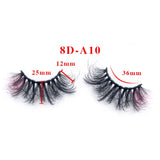 8D Eye End Colorful Fried Hair Thick Exaggerated False Eyelashes