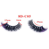 Colorful Imitation Mink Hair 18mm Fried Hair False Eyelashes