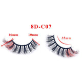 Colorful Imitation Mink Hair 18mm Fried Hair False Eyelashes