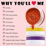 12 Colors Of Matte Cream Paint For Face And Body