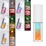 Two-color botanical fruit transparent lip oil