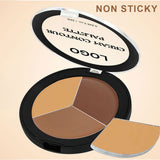 Long-lasting Waterproof Three-color Contouring Cream