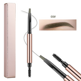 8 Color Waterproof And Sweat Proof Double Headed Eyebrow Pencil