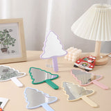 6 Color Christmas Tree-shaped Handheld Mirror