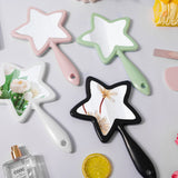 4 Color Star-shaped Handheld Mirror