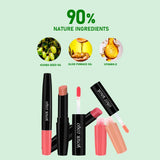 Double-ended 2-in-1 Non-stick Cup Solid Lipstick Liquid Lip Gloss Lip Glaze