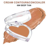 28-shade Heart-shaped Contour Cream/Concealer