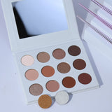 12 paletas de sombras de ojos blancas desnudas de alta calidad (50 piezas envío gratis)