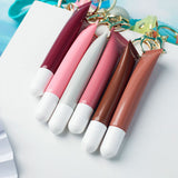 6 Colors Fruity Peptide Lipstick Labubu Keychain Charm