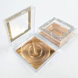 Diamond eyelash box without eyelashes /square eyelash box packaging