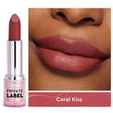 12 Color Pink Round Tube Long-lasting And Non Fading Matte Lipstick