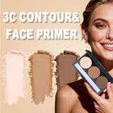 3-color Matte Waterproof Contour Powder