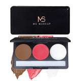 3-color Cream Formula: Highlighter/Blush/Contouring