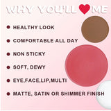 3-color Cream Formula: Highlighter/Blush/Contouring