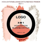 18-shade 3-in-1 Highlighter/Blush/Contouring