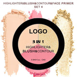 18-shade 3-in-1 Highlighter/Blush/Contouring