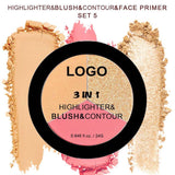 18-shade 3-in-1 Highlighter/Blush/Contouring