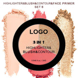 18-shade 3-in-1 Highlighter/Blush/Contouring