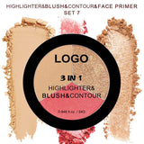 18-shade 3-in-1 Highlighter/Blush/Contouring