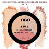 18-shade 3-in-1 Highlighter/Blush/Contouring