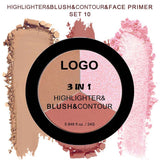 18-shade 3-in-1 Highlighter/Blush/Contouring