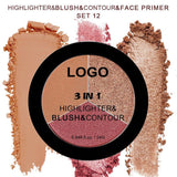 18-shade 3-in-1 Highlighter/Blush/Contouring