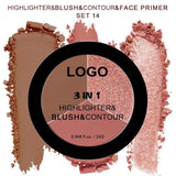 18-shade 3-in-1 Highlighter/Blush/Contouring
