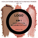 18-shade 3-in-1 Highlighter/Blush/Contouring