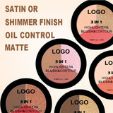 18-shade 3-in-1 Highlighter/Blush/Contouring