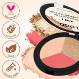 18-shade 3-in-1 Highlighter/Blush/Contouring