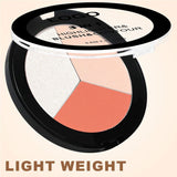 18-shade 3-in-1 Highlighter/Blush/Contouring