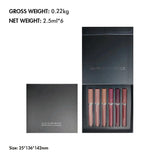 6-Color Matte Liquid Lipstick Set