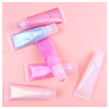 6 Colors Holographic squeeze tube Lip Glosses（50pcs free shipping）