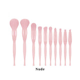 4 Styles, 10-Piece Makeup Brush Set