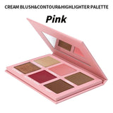 6-color Highlighter/Blush/Concealer/Cream Set