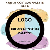 Long-lasting Waterproof Three-color Contouring Cream