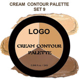 Long-lasting Waterproof Three-color Contouring Cream