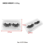 25mm 5D Cross Thick Mink Hair False Eyelashes #34-36