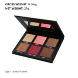 6-color Highlighter/Blush/Concealer/Cream Set