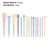 17 Kinds Of Candy-colored Makeup Brushes