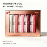 6 Pcs Tube Moisturizing Lip Gloss & Lip Balm Set