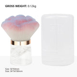 3 Color Extra-large Round-handled Nail Powder Brush/Blush Brush