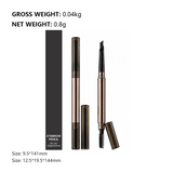 2 Colors Natural Long-lasting Waterproof & Sweatproof Stereo Eyebrow Pencil