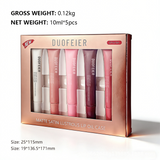 6 Pcs Tube Moisturizing Lip Gloss & Lip Balm Set