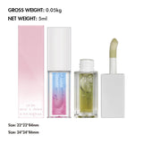 Two-color botanical fruit transparent lip oil