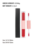 12 Colors 2 In 1 Moisturizing Mirror Lip Glaze Matte Non-stick Liquid Lipstick
